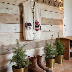 Ladies Eclectic Wool Vest with Buttons